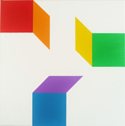 Raum, atmend, 2012, Öl/Leinwand, 50 x 50 cm