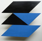 Äqui-Balance, 1974, Oel/Aluminiumplatte, 50 x 50 cm