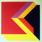 Gegenwinkel, 1979, Kasein-Spanplatte, 50 x 50 cm