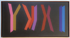 Rhythmisch-bewegt, 1977, Acryl-Leinwand, 50 x 95 cm